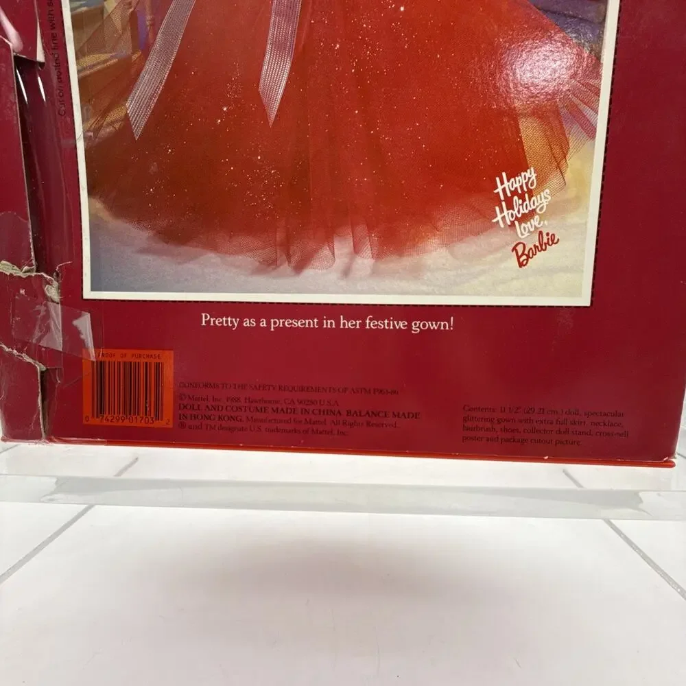 Happy Holidays: Special Edition Barbie 1988 First Release Series 1703.Box Damage